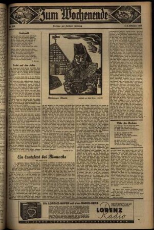 Zweite Ausgabe vom Sonntag, den 04. Oktober 1936.