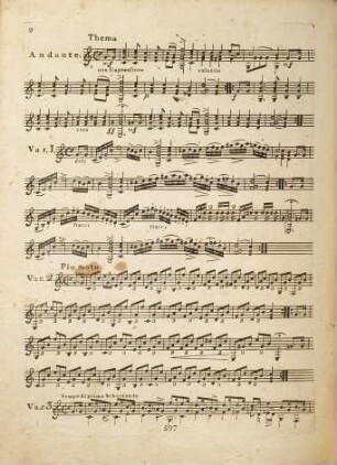 Dix variations : pour la guitarre : oeuvre 16