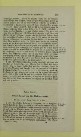 Achtes Kapitel. Roms Kampf um die Weltherrschaft