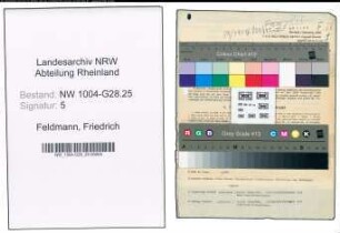 Entnazifizierung Friedrich Feldmann , geb. 05.10.1906 (Postschaffner)