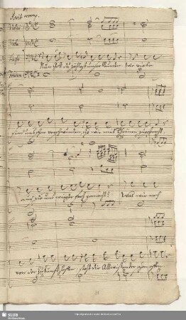 Recit[ativo] accomp[agnato]: Nun Gott du zählest unsre Stunden