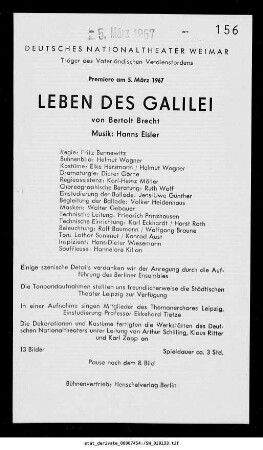 Leben des Galilei