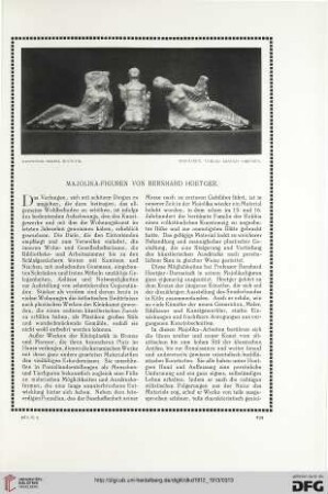 Majolika-Figuren von Bernhard Hoetger