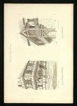 Haus in Möhringen bei Stuttgart. Haus in Cannstatt.