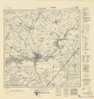 2469 (alte Nr.: 1073) Pr.Friedland, Meßtischblatt (4cm - Karte)