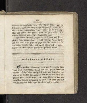 Belohntes Mitleid.