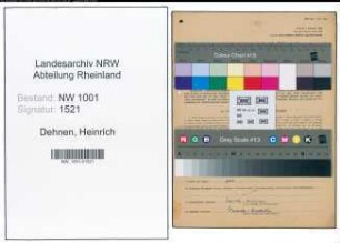 Entnazifizierung Heinrich Dehnen, geb. 29.08.1888 (Landwirt)