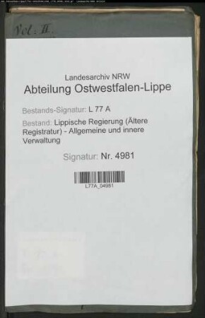 Gendarmerie - Polizei [Generalia] (berittene Polizei, Grenzschutzwache), Bd. 2