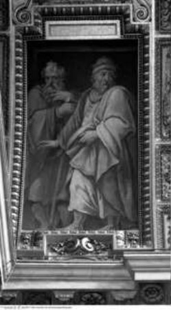 Alttestamentarische Figuren und Szenen aus der Geschichte von der Geburt Christi, Abiud und Eliachim