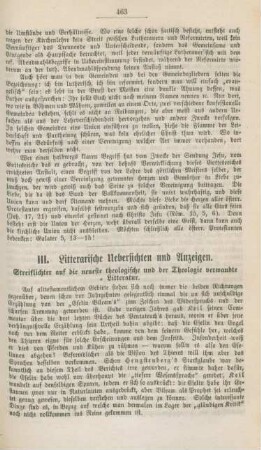 463-469 Literarische Uebersichten und Anzeigen