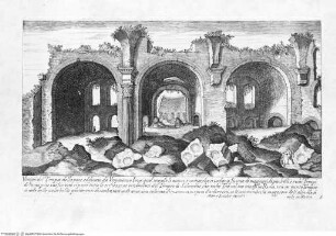Vestigi delle antichità di Roma, Tivoli, Pozzuolo e altri luochi, Tafel 5: Vestigij del Tempio della pace, ...