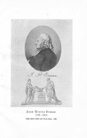 Jean Pierre Erman 1735-1814. Nach einem Stich von M. S. Lowe. 1806