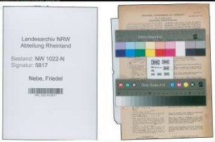 Entnazifizierung Friedel Nebe , geb. 17.01.1922 (Kontoristin)
