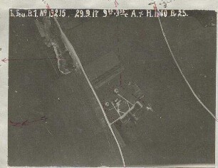 Flakbatterie westlich Bahnhof Sendling (1000 m)