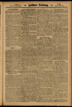 Zweite Ausgabe vom Freitag, den 26. September 1913.