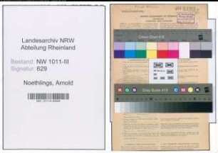 Entnazifizierung Arnold Noethlings , geb. 01.12.1894 (Faerbermeister)
