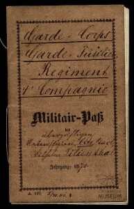 Militärpass von Otto Lilienthal