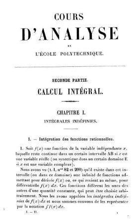 Chapitre I. Intégrales intégral.