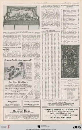 Nr. 48/49 (6. Dez. 1936), S. 6: Preisberichte