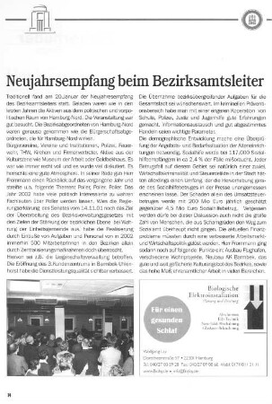 Neujahrsempfang beim Bezirksamtsleiter