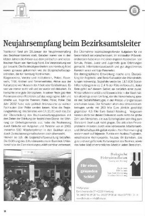 Neujahrsempfang beim Bezirksamtsleiter