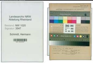 Entnazifizierung Hermann Schmidt , geb. 28.01.1906 (Lagerverwalter)