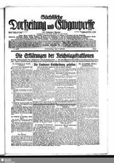 Sächsische Dorfzeitung und Elbgaupresse : mit Loschwitzer Anzeiger ; Tageszeitung für das östliche Dresden u. seine Vororte