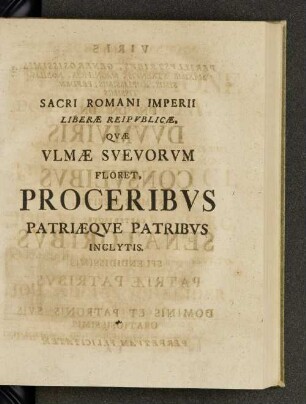 Sacri romani imperii ...