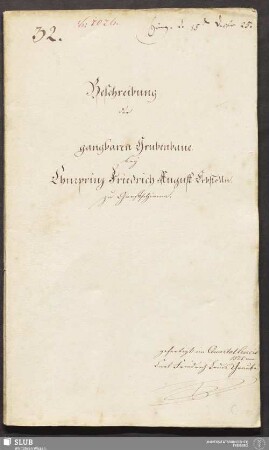 Beschreibung der gangbaren Grubenbaue bey Churprinz Friedrich August Erbstolln zu Großschirma - 18.6678 4.