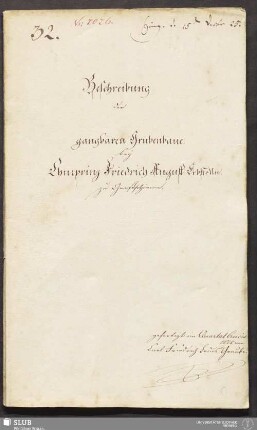 Beschreibung der gangbaren Grubenbaue bey Churprinz Friedrich August Erbstolln zu Großschirma - 18.6678 4.