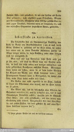 234. Leberflecke zu vertreiben