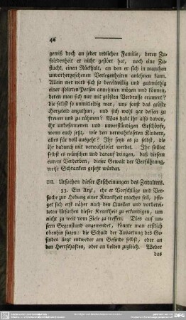 III. Ursachen dieser Erscheinungen des Zeitalters