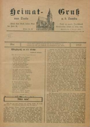 12.1919: Heimatgruß aus Treis a. d. Lumda