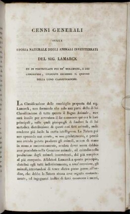 Cenni Generali