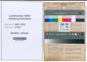 Entnazifizierung Johann Nostrini , geb. 15.07.1906 (Unternehmer)