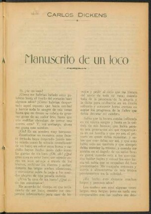 Manuscrito de un loco