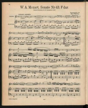 Violine und Klavier[, KV 547]