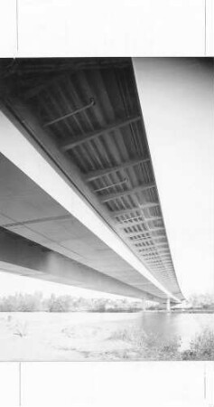 Neckartalübergang Neckarsulm, km 633,912 - 635,250 BW 3 = Flußbrücke; Gebaut 1965 - 1967