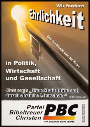 PBC, Landtagswahl 2011