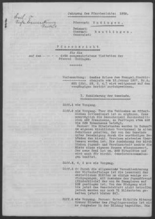 Undingen: Pfarrbericht 1932