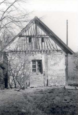 Wirtschaftsgebäude in Nardt : Bauwesen - Wirtschaftsgebäude und Gehöfte. Ort: Narć / Nardt. Kleiner Fachwerkschuppen.
