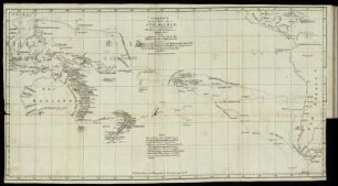 [N° 1]: Charte von einem Theile des Süd-Meeres, darinnen die verschiedenen Farthen und Entdeckungen angezeigt sind, ...