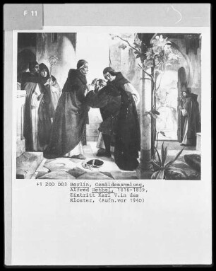 Kaiser Karl V. tritt ins Kloster ein