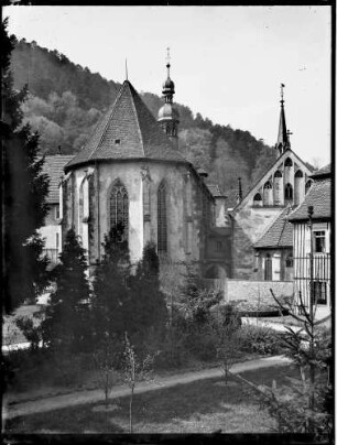 Kloster Lichtental Klosterkirche Außensicht von Osten Chor und Fürstenkapelle