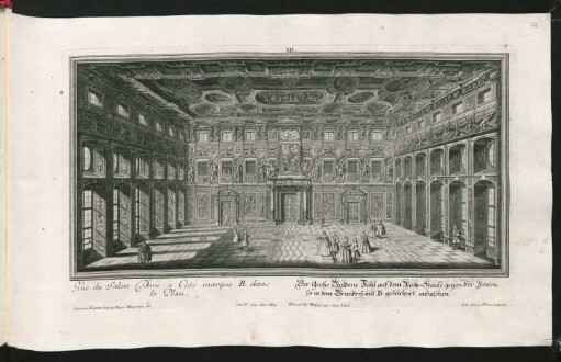Vue du Salon Doré ... Der Große Guldene Saal ...