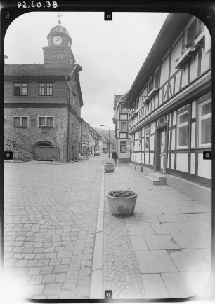 Bleicherode, Hauptstraße 37. Rathaus (1540). Eingangsseite