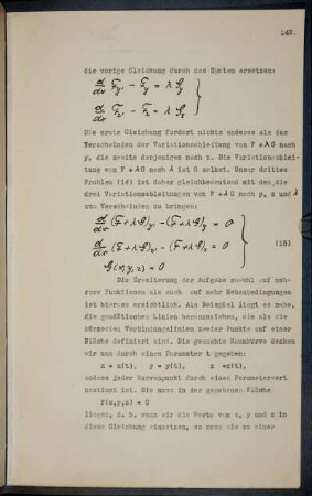 Beispiel der geodätischen Linien