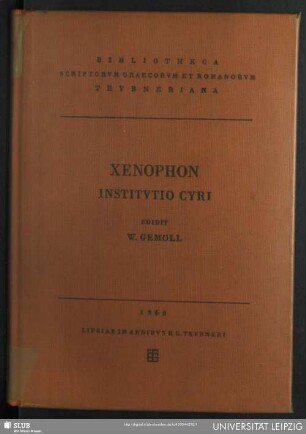 Xenophontis Institvtio Cyri