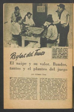 Reglas del truco - El naipe y su valor. Bandos, tantos y el planteo del juego