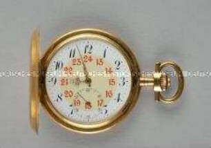 Goldene Taschenuhr mit Sprungdeckel